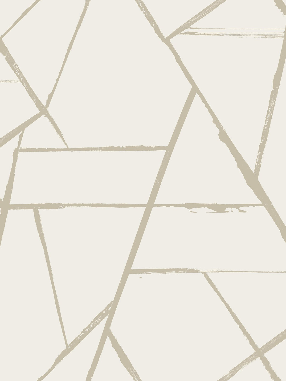 Intersect Beige Metallic Geometric Non Woven Wallpaper - York CC1293