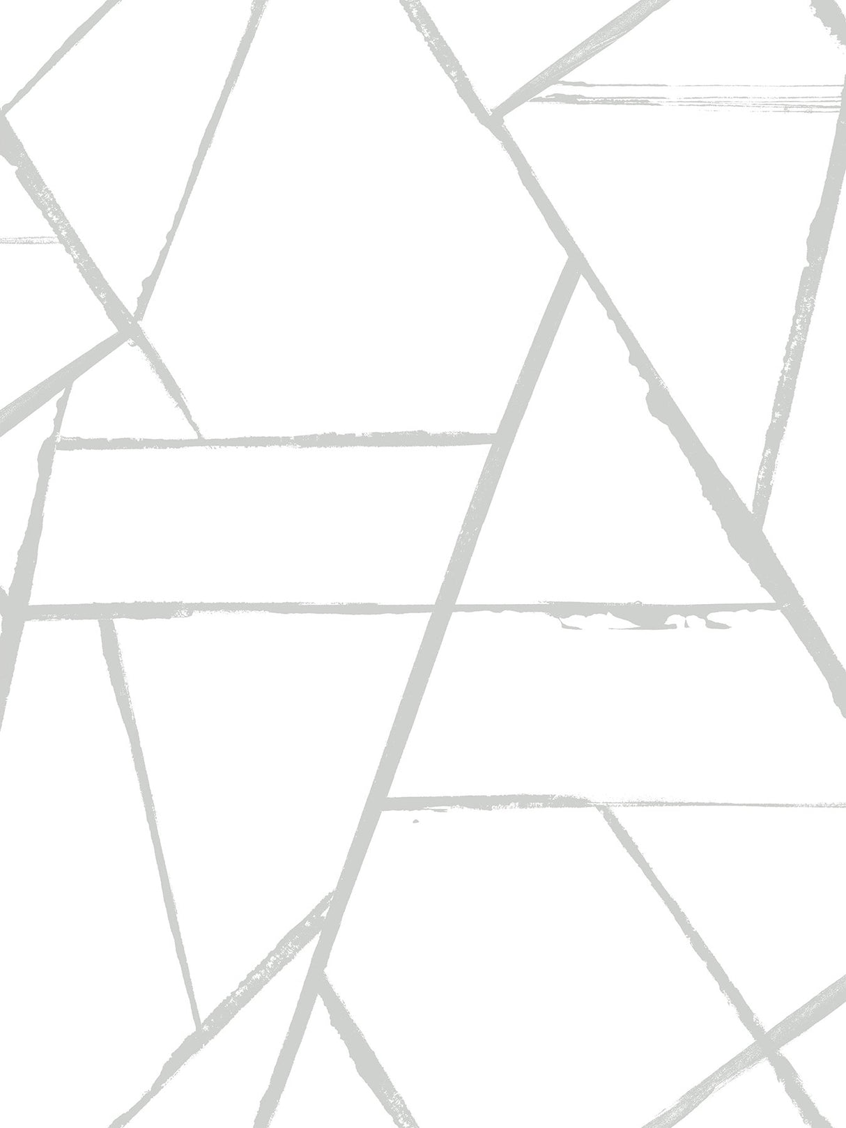 Intersect Silver Metallic Geometric Wallpaper with Metallic Finish - York CC1296