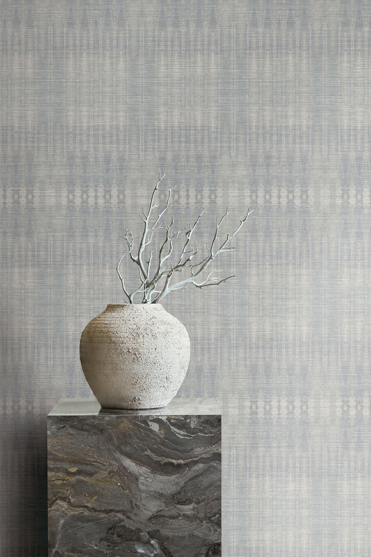 Dune Mist Sisal Grasscloth Wall Mural with Geometric Abstract Pattern - York CC1311