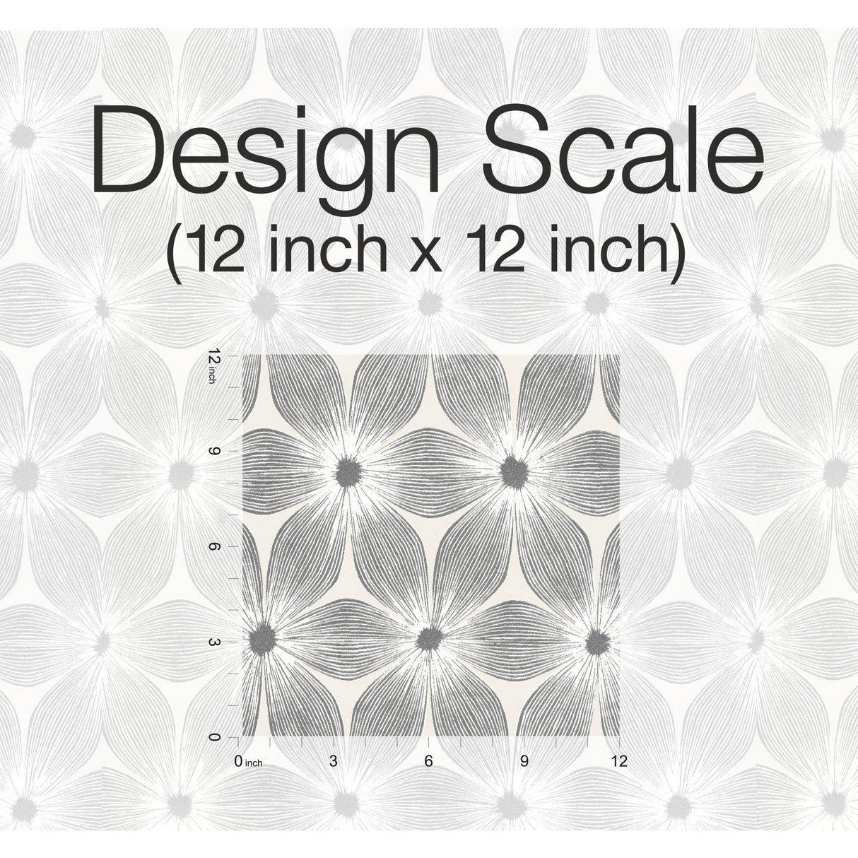 Everlasting White & Silver Floral Non Woven Wallpaper - York CI2302