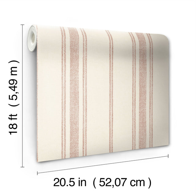 Alcott Claret Peel & Stick Wallpaper