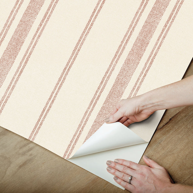 Alcott Claret Peel & Stick Wallpaper