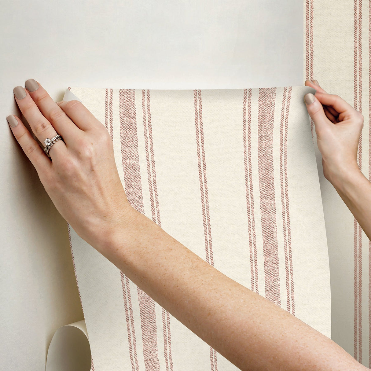 Alcott Claret Peel & Stick Wallpaper