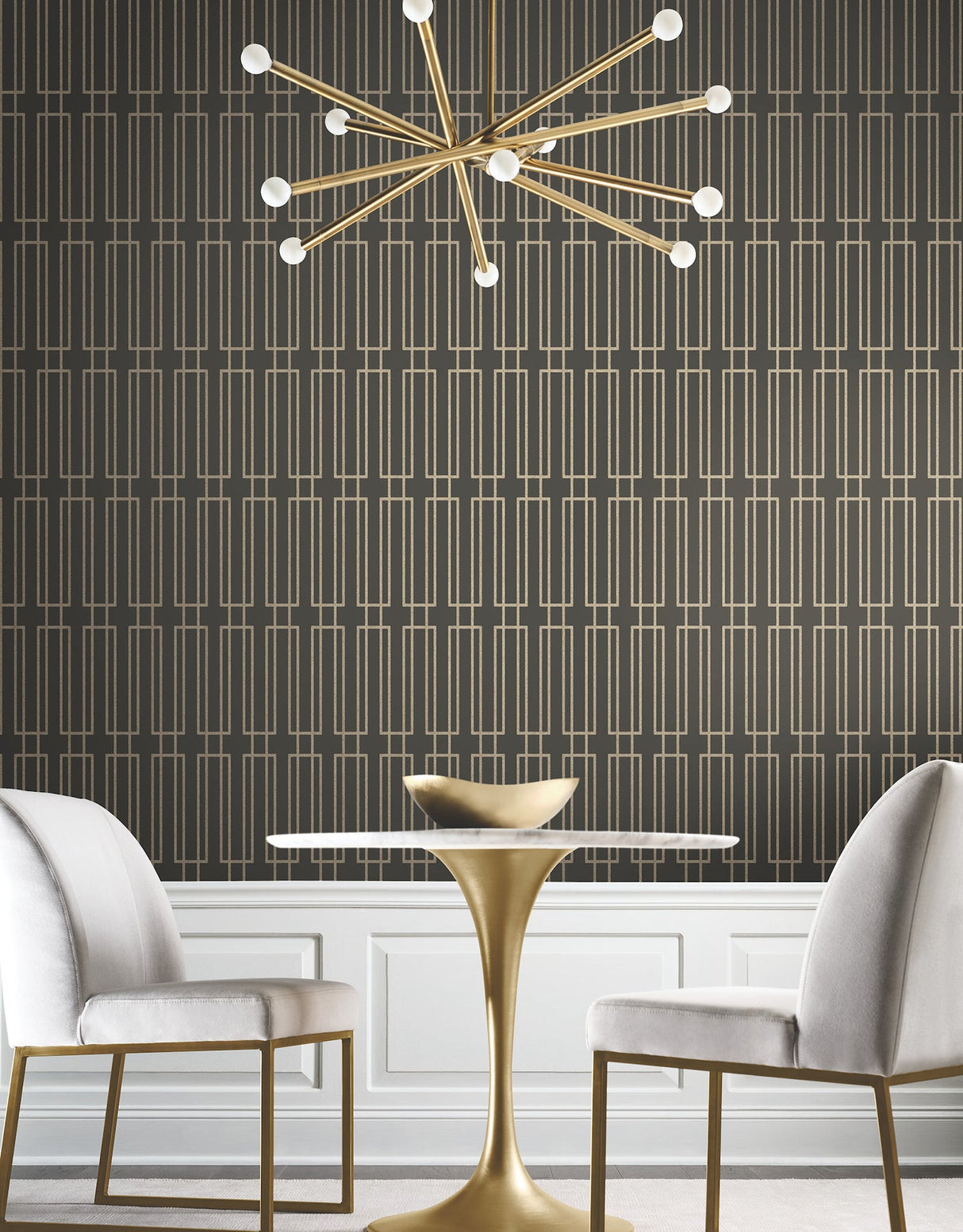 Terrace Char by Candice Olson Geometric Wallpaper – York Designer Series CN2142
