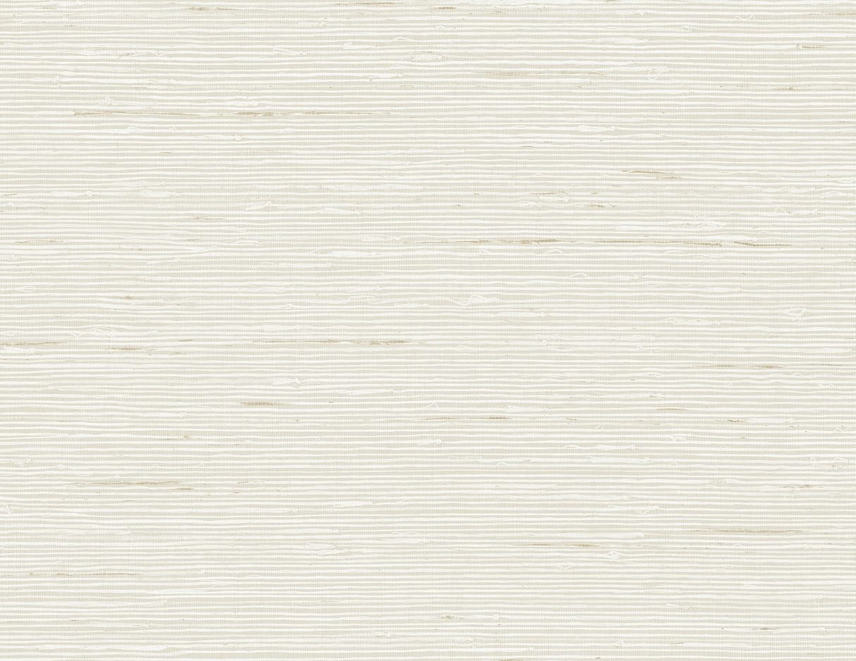 Vantaa faux grasscloth wallpaper in Bone with subtle horizontal texture
