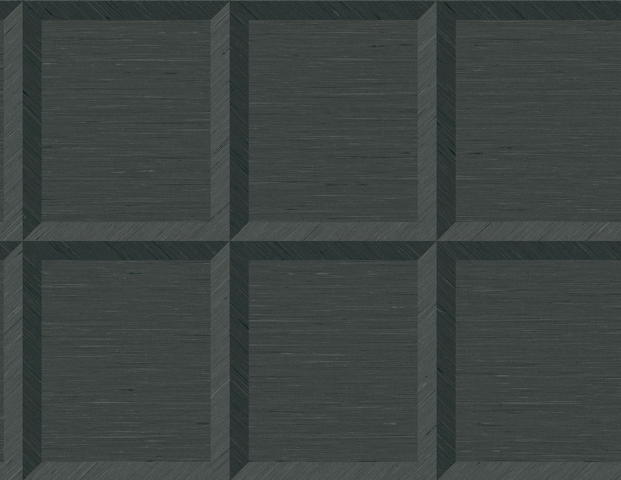 Oulu geometric square panel wallpaper in sky blue