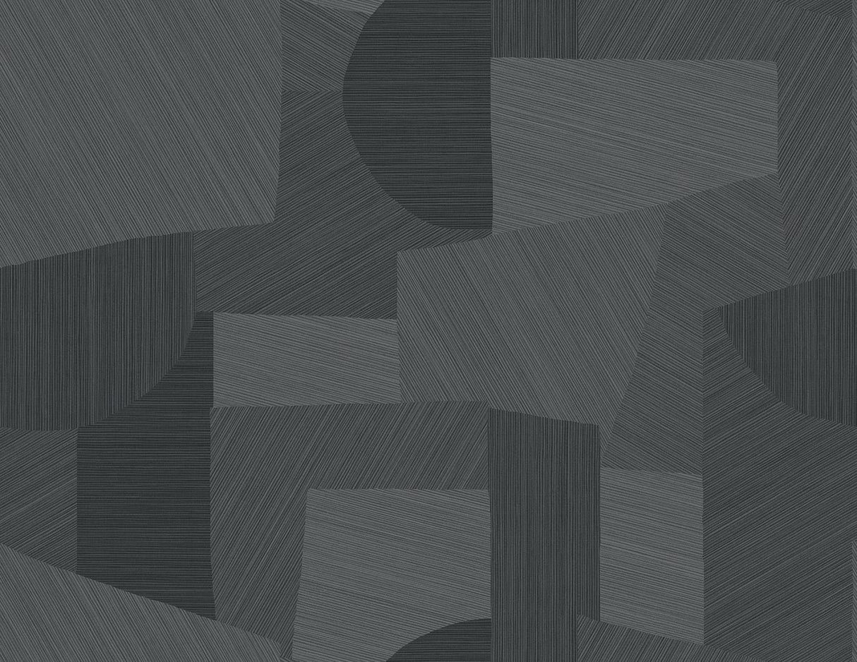 Lahti Natural Gray geometric matte Type II vinyl wallpaper by Seabrook Designs