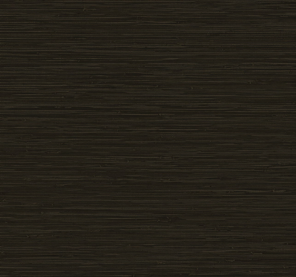 Porvoo faux grasscloth textured wallpaper in deep brown tones