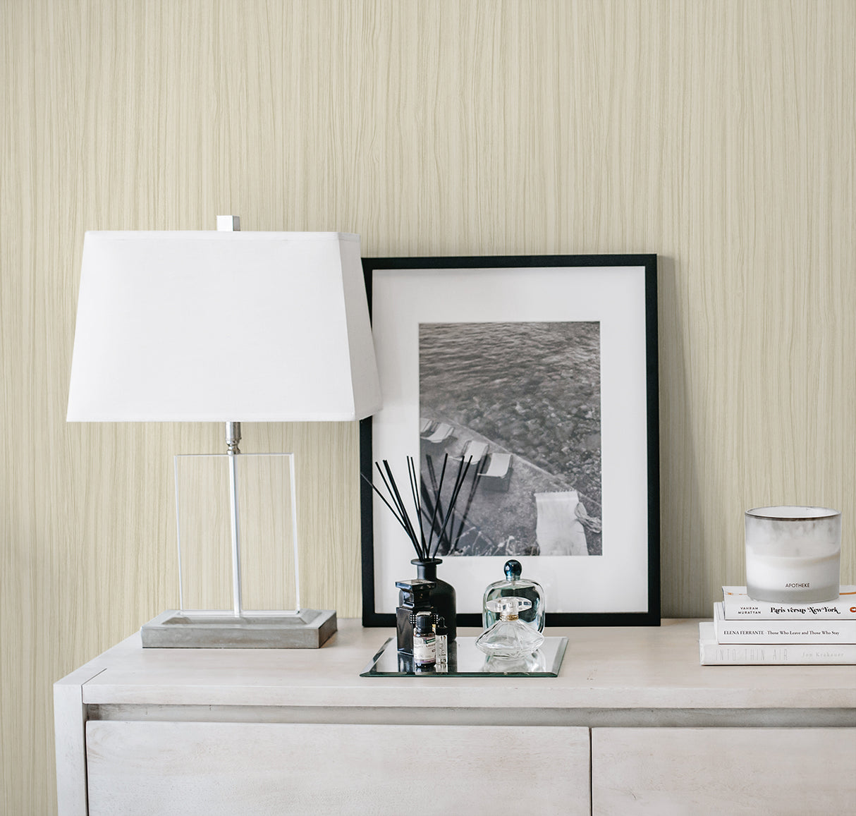 Salo Rice Paper by Seabrook Designs Stria Textured Vinyl Wallpaper – Seabrook Designs CP91705