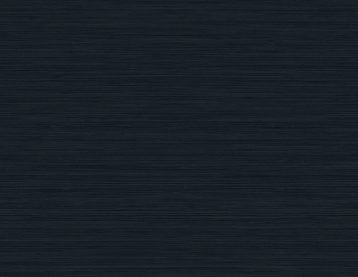 Lohja "Morning At Sea" faux grasscloth textured wallpaper in deep blue
