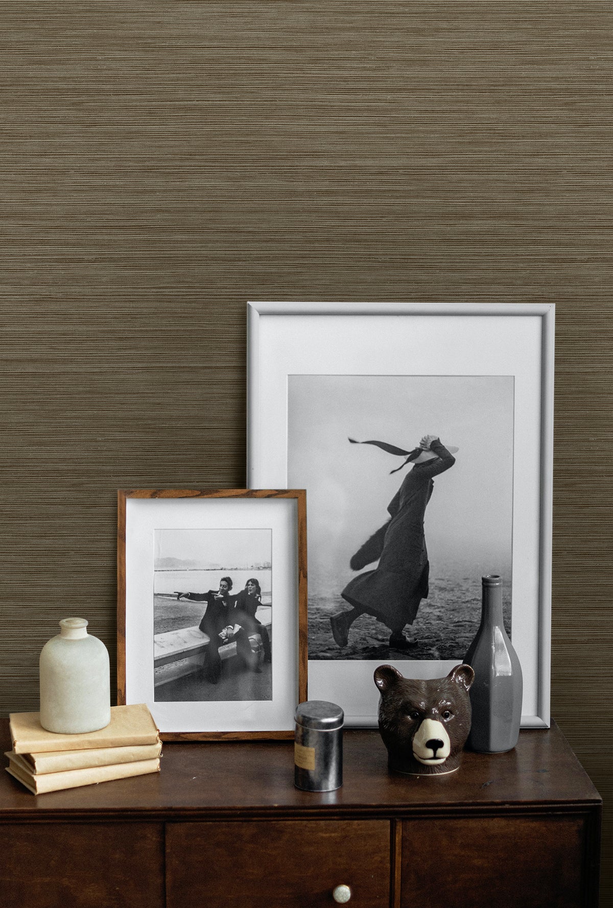 Rauma Cream by A Lot More Textures Faux Grasscloth Wallpaper – Seabrook Designs CP92217