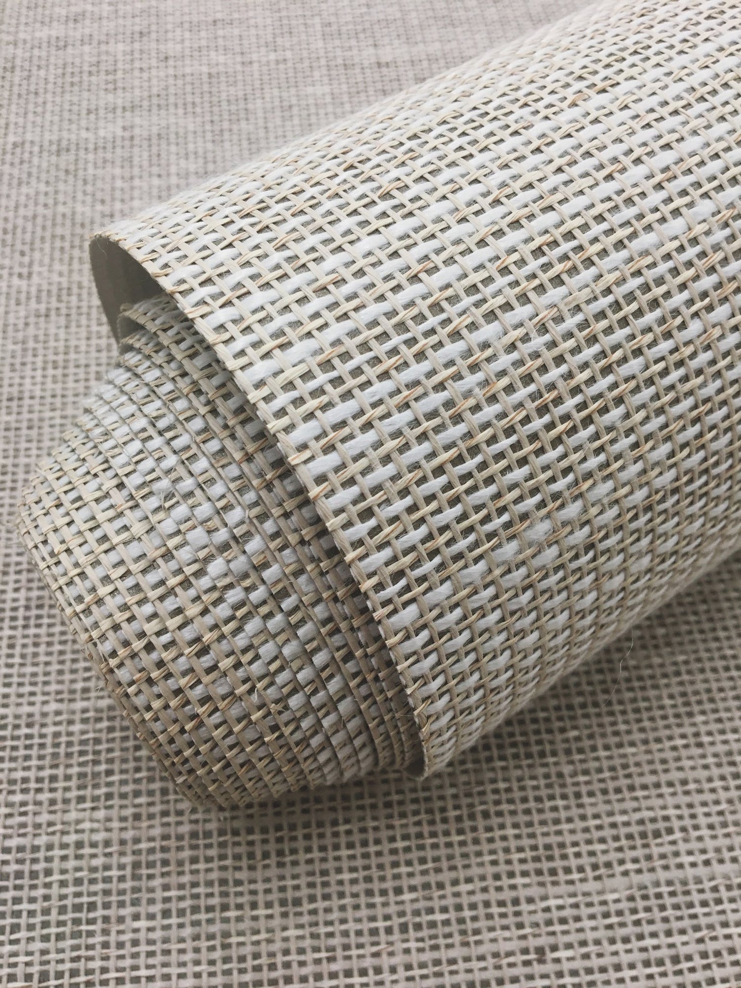 Madeira Wheat Paper Weave Wallpaper with Bohemian Textured Weave - York CR9201