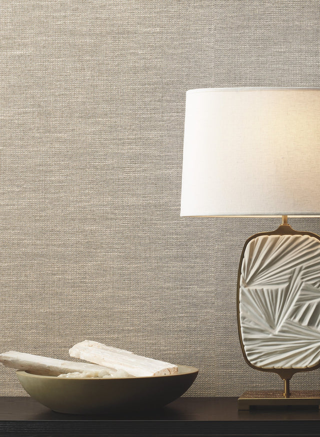 Madeira Wheat Paper Weave Wallpaper with Bohemian Textured Weave - York CR9201