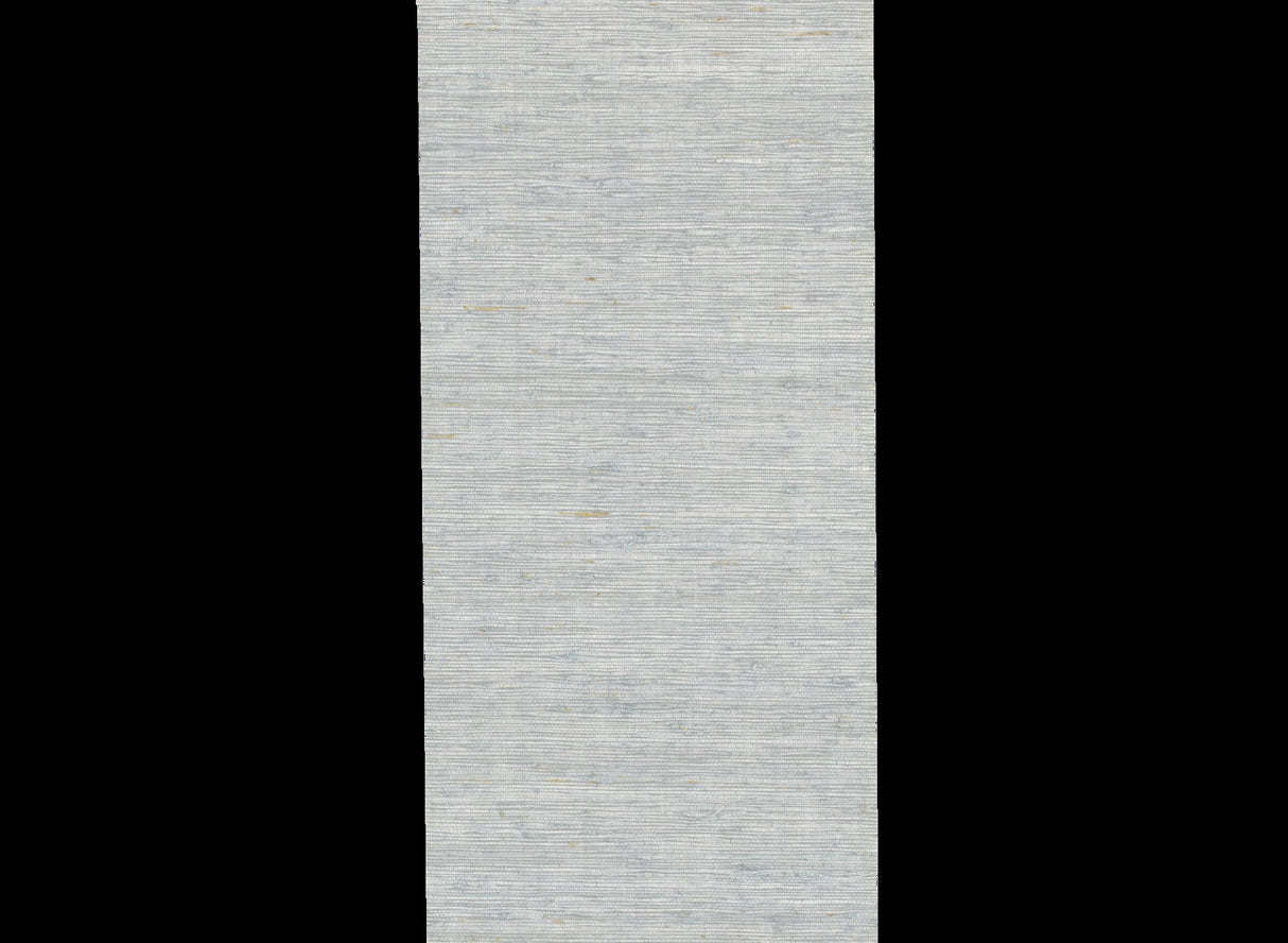 Arrowroot Light Blue Grasscloth Non Woven Wallpaper - York CV4402