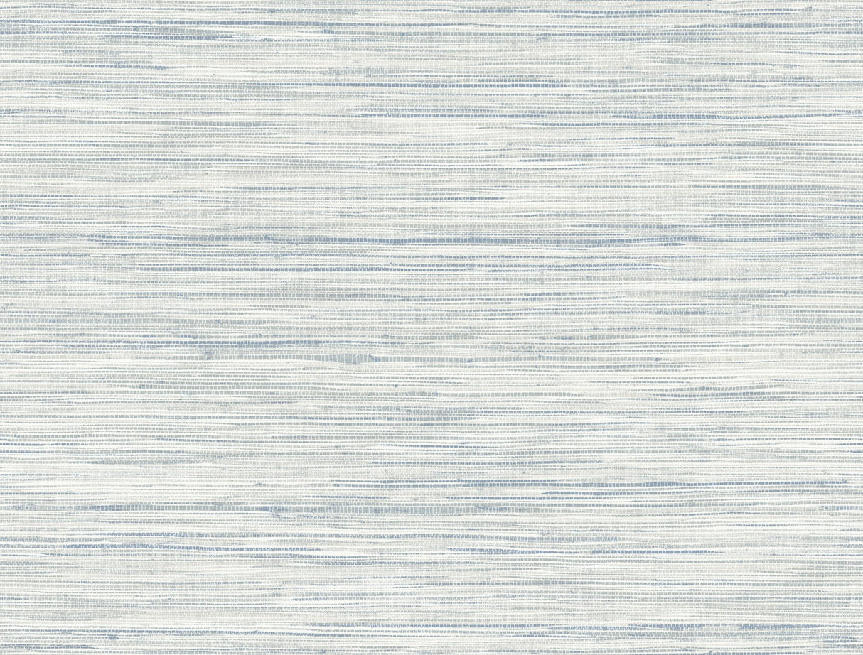 Bahiagrass Blue Faux Grasscloth Prepasted Wallpaper - York CV4415