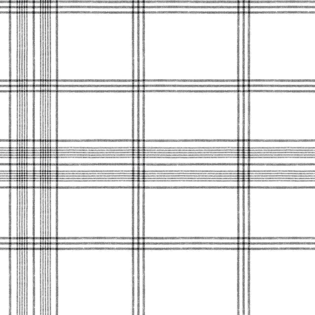 Charter Plaid Black Wallpaper with Menswear Windowpane Pattern - York CV4464