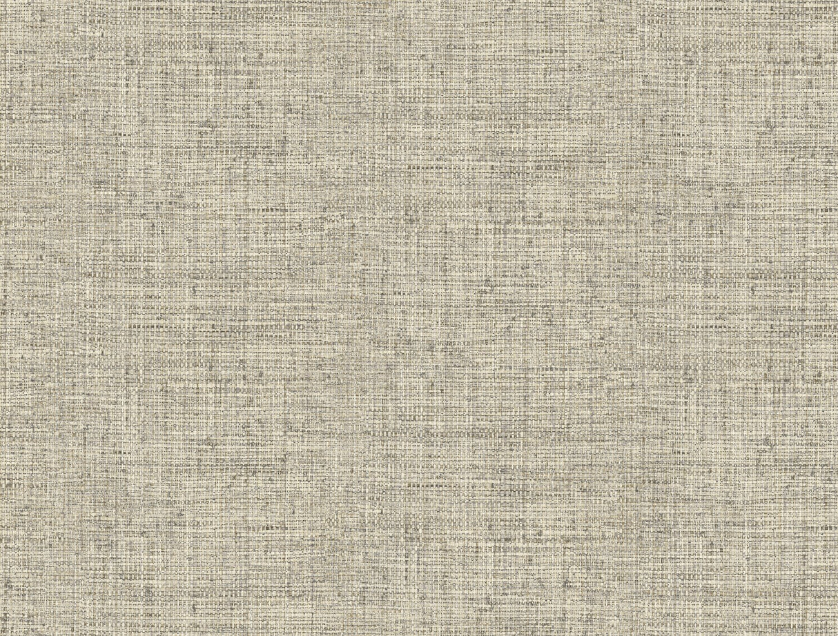 Papyrus Weave Beige Wallpaper with Faux Grasscloth Sure Strip - York CY1557