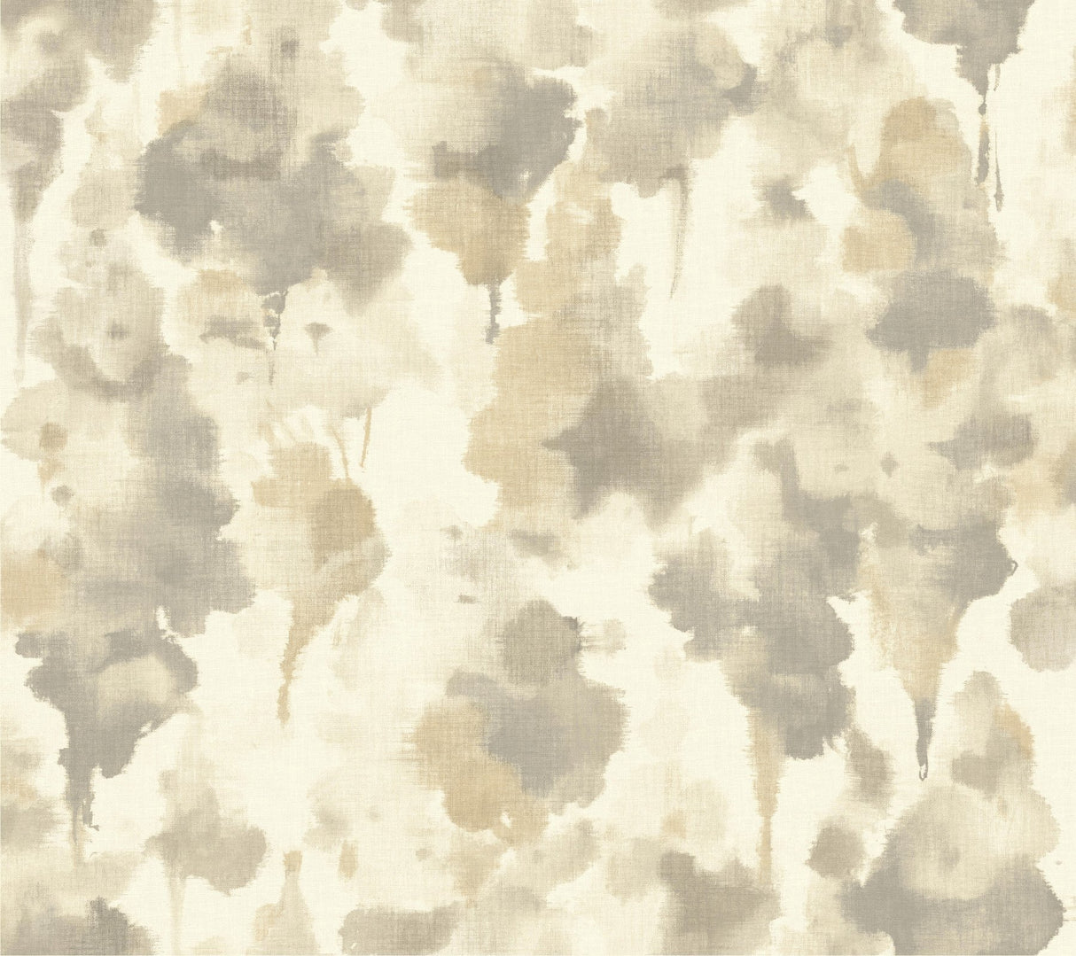 Mirage Dark Taupe & Gold Wallpaper with Abstract Botanical Motif - York CZ2466