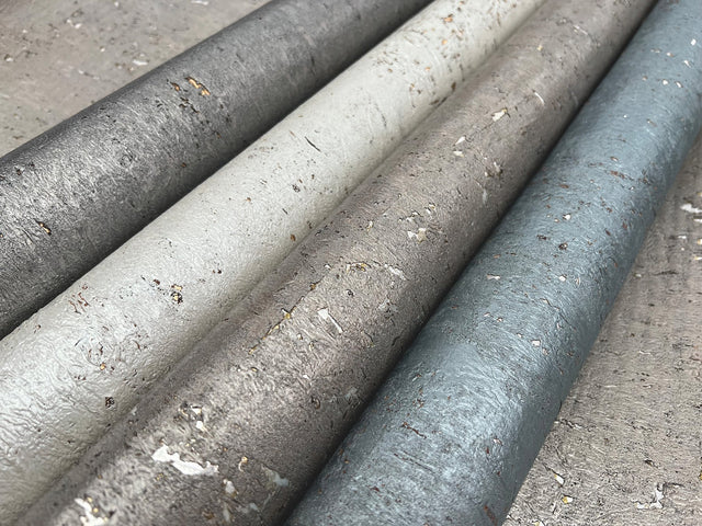 Cork Blue Textured Wallpaper with Natural Cork Motif - York CZ2480