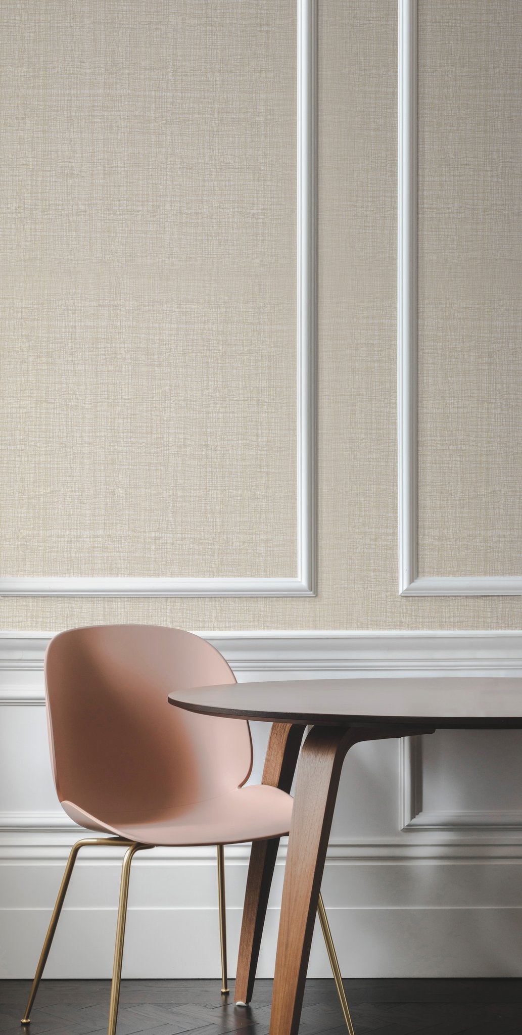 Caprice Cream Textured Weaves Wallpaper - York DA3515N