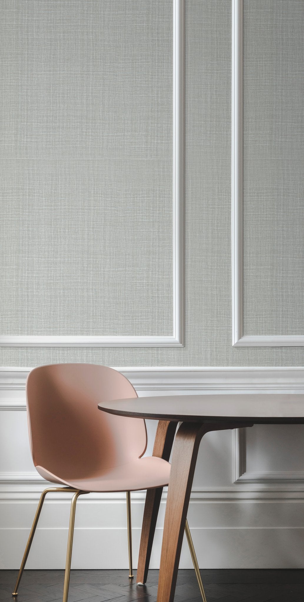 Caprice Grey Wallpaper with Woven Textile Texture- York DA3519N