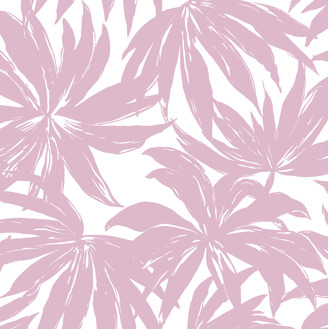Palma Mauve by West Boulevard Collection Palm Leaf Wallpaper – Daisy Bennett Designs DBW9115 -Sample