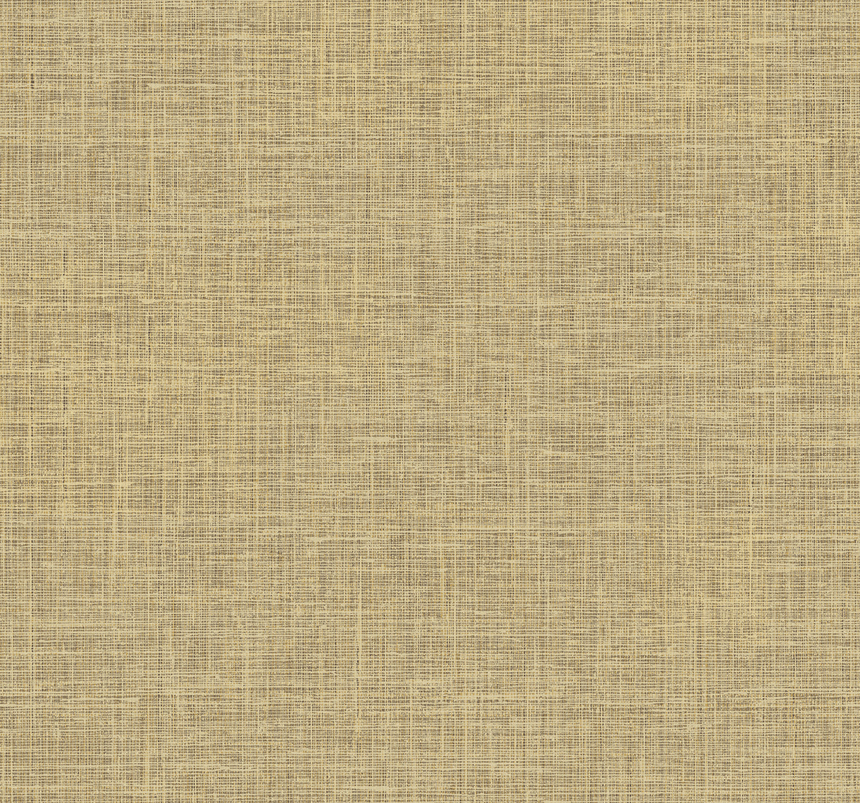 Soho Linen wallpaper in Elk, a metallic gold linen-look texture
