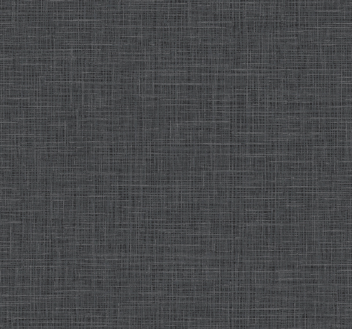 Coal metallic linen texture wallpaper with subtle faux finish