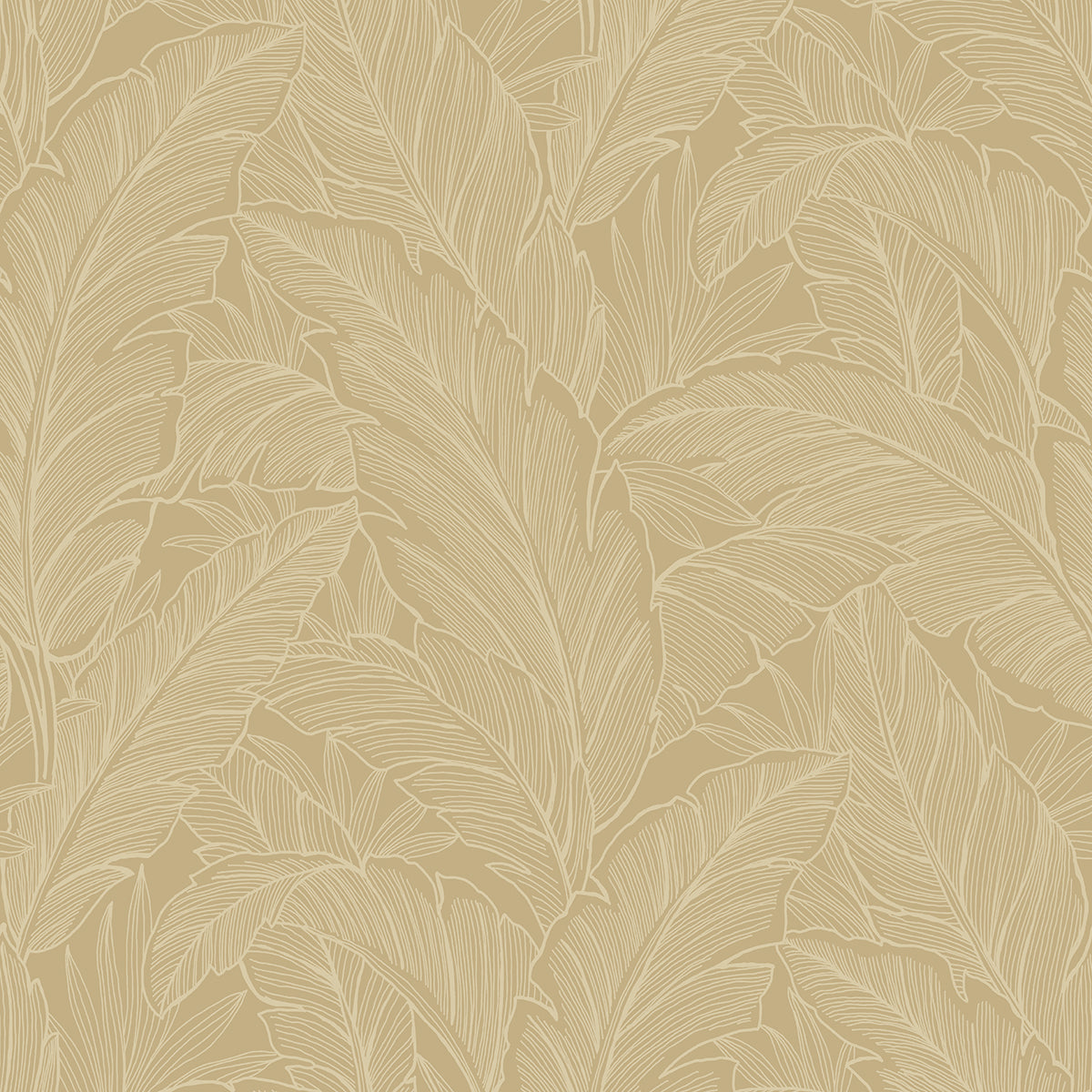 Deco Banana Leaf Old Gold by Deco 2 Banana Leaf Botanical Wallpaper – Collins & Company DC61705