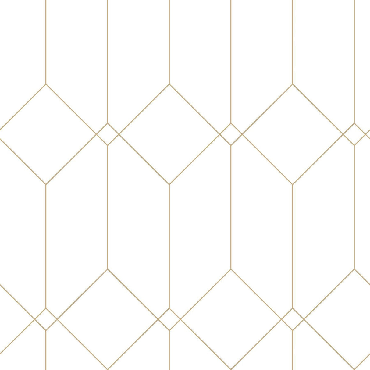 Trilliant White Art Deco Geometric Metallic Wallpaper - ESTA Home DD139223
