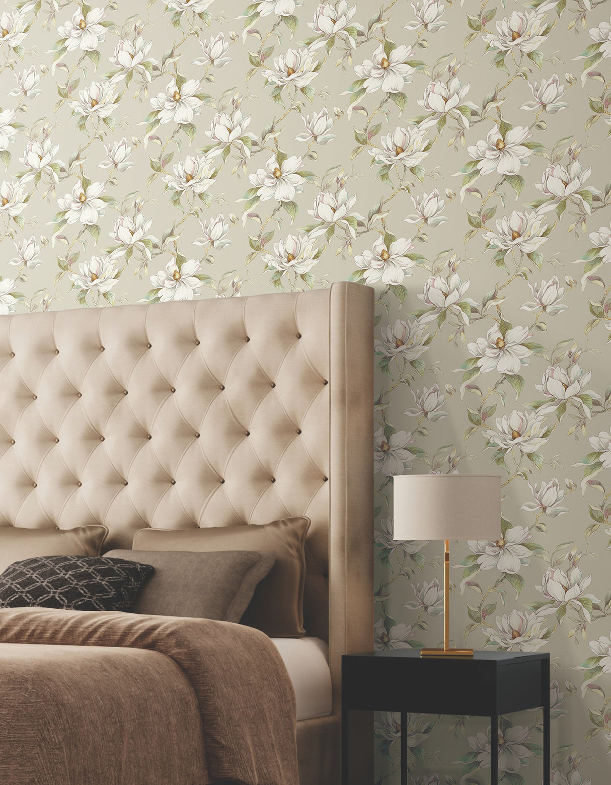 Garden Jewels Linen by Candice Olson Floral Wallpaper- York Designer Series DF3312