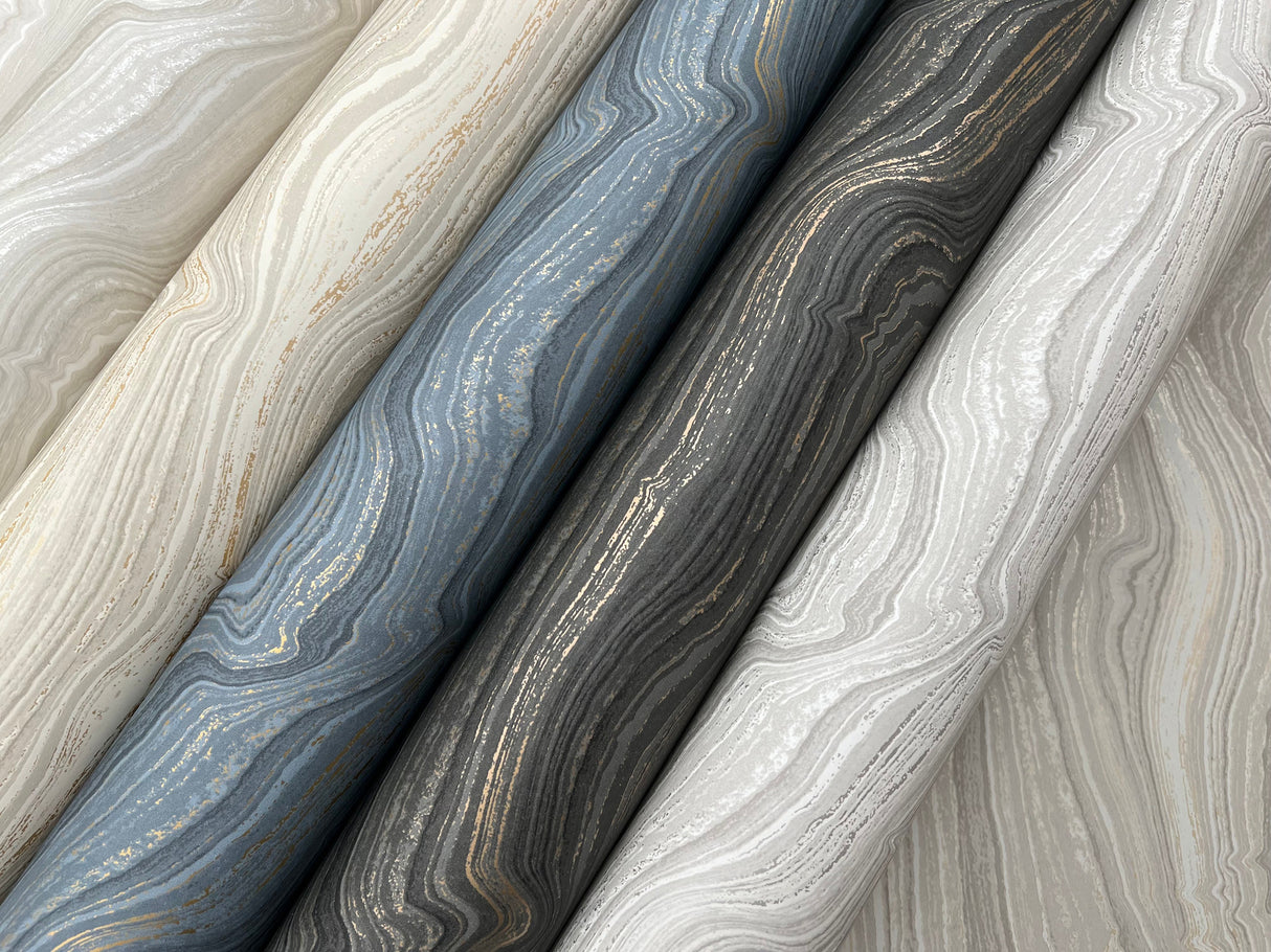 Mineral Shimmer Black & Gold by Candice Olson Wallpaper – York Designer Series DF3326