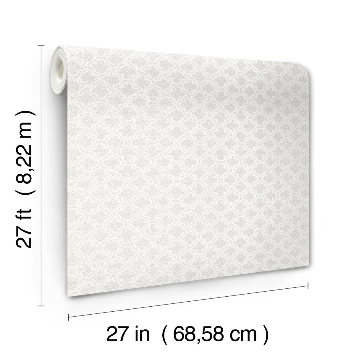 Uptown Glam White by Candice Olson Glass Bead Damask Wallpaper – York Designer Series DF3339