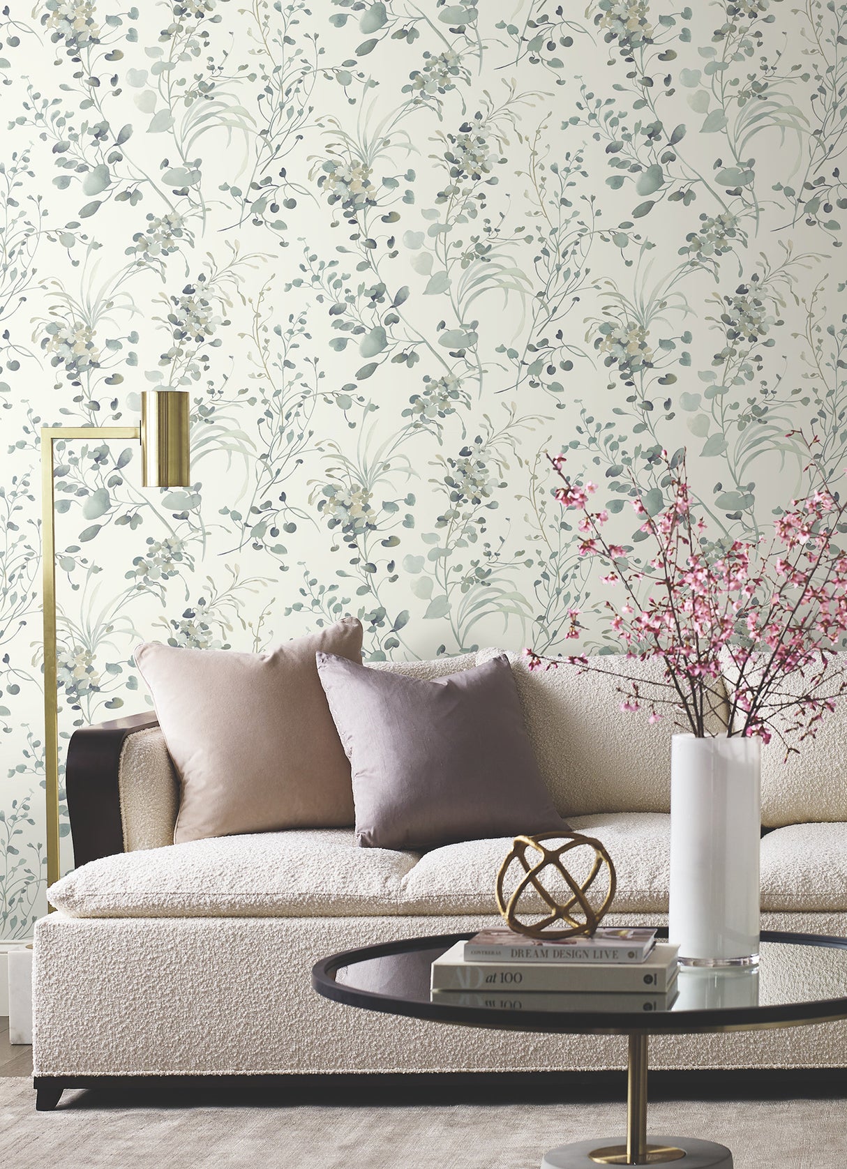Spring Whispers Moss by Candice Olson Botanical Wallpaper – York Designer Series DF3344