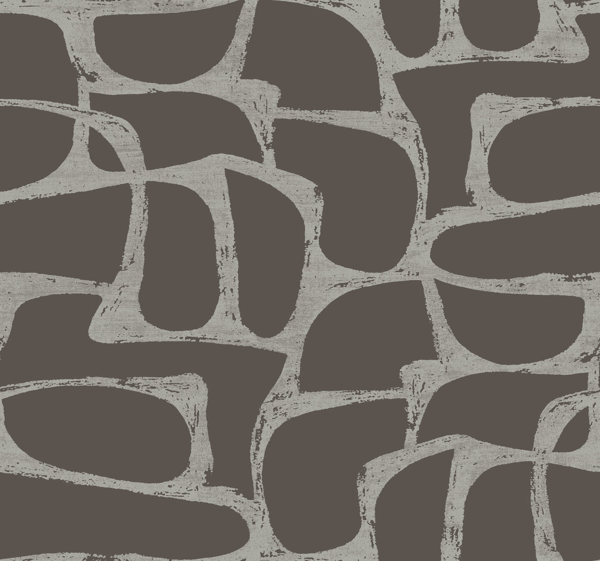 Candice Olson Craftsman Geometric Mocha Wallpaper DF3355