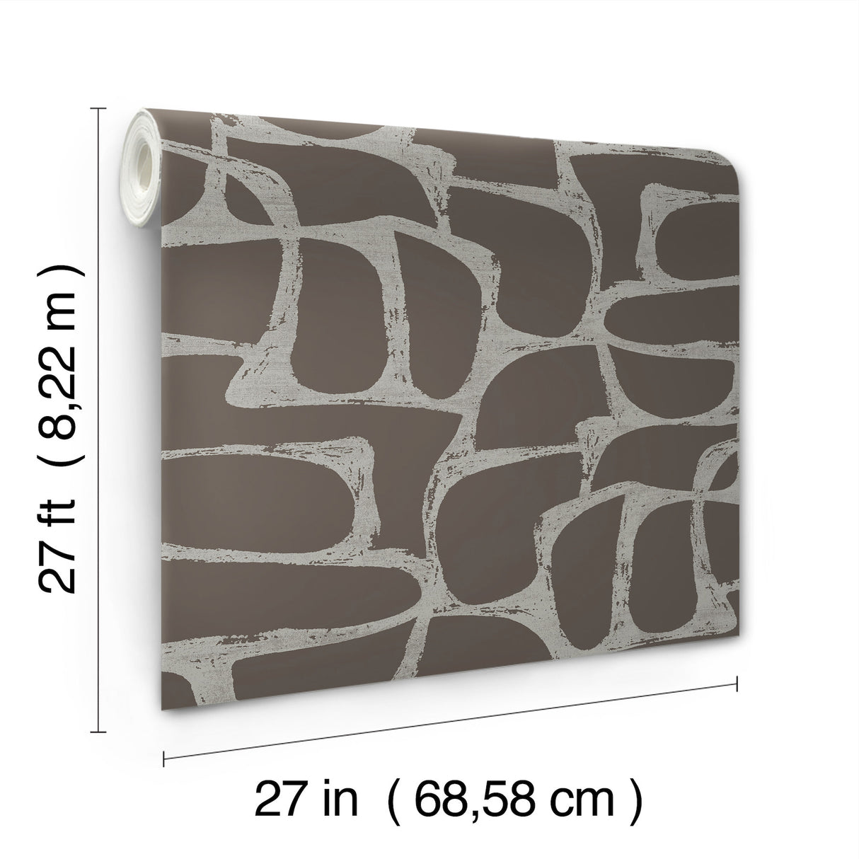 Craftsman Geometric Mocha by Candice Olson Modern Geometric Wallpaper – York Designer Series DF3355