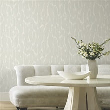 Flowing Light Grey by Candice Olson Textured Abstract Non Woven Wallpaper – York Designer Series DF3361