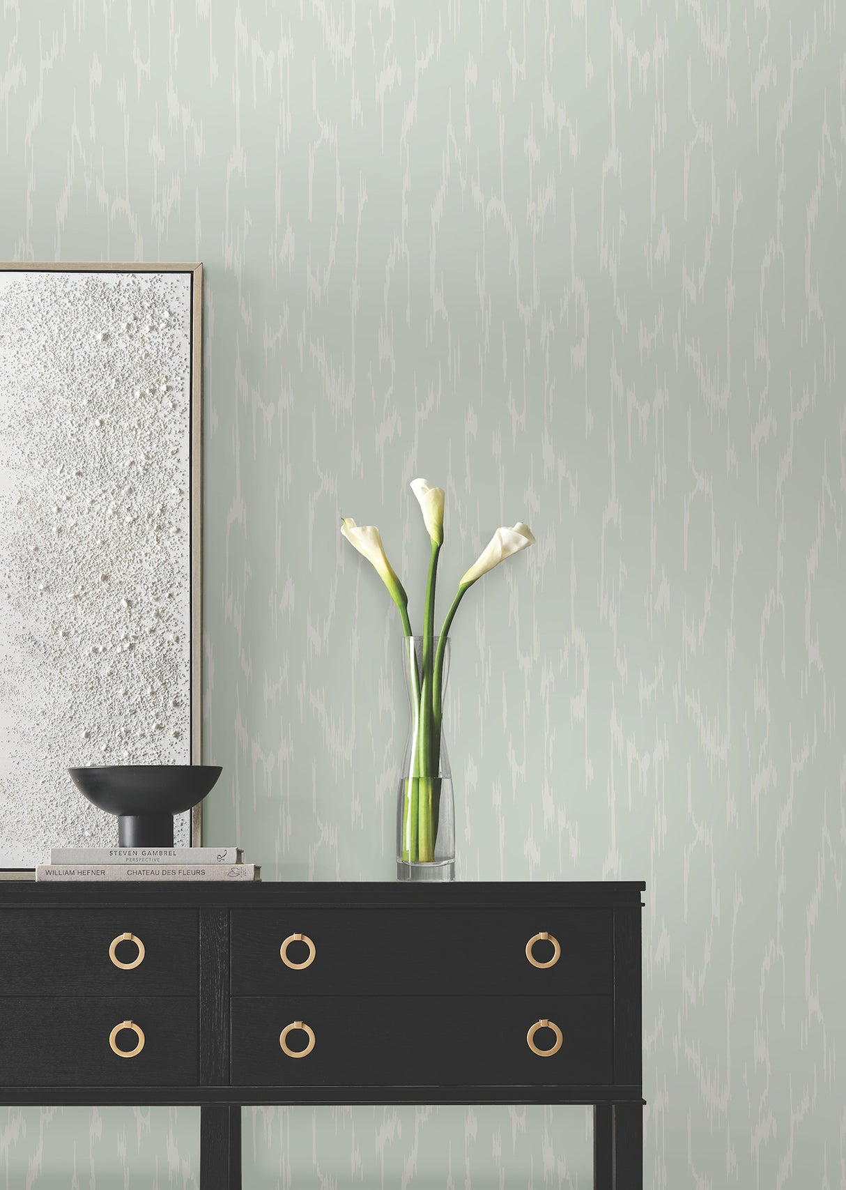 Flowing Ether Blue by Candice Olson Sculptured Finishes Wallpaper – York Designer Series DF3363