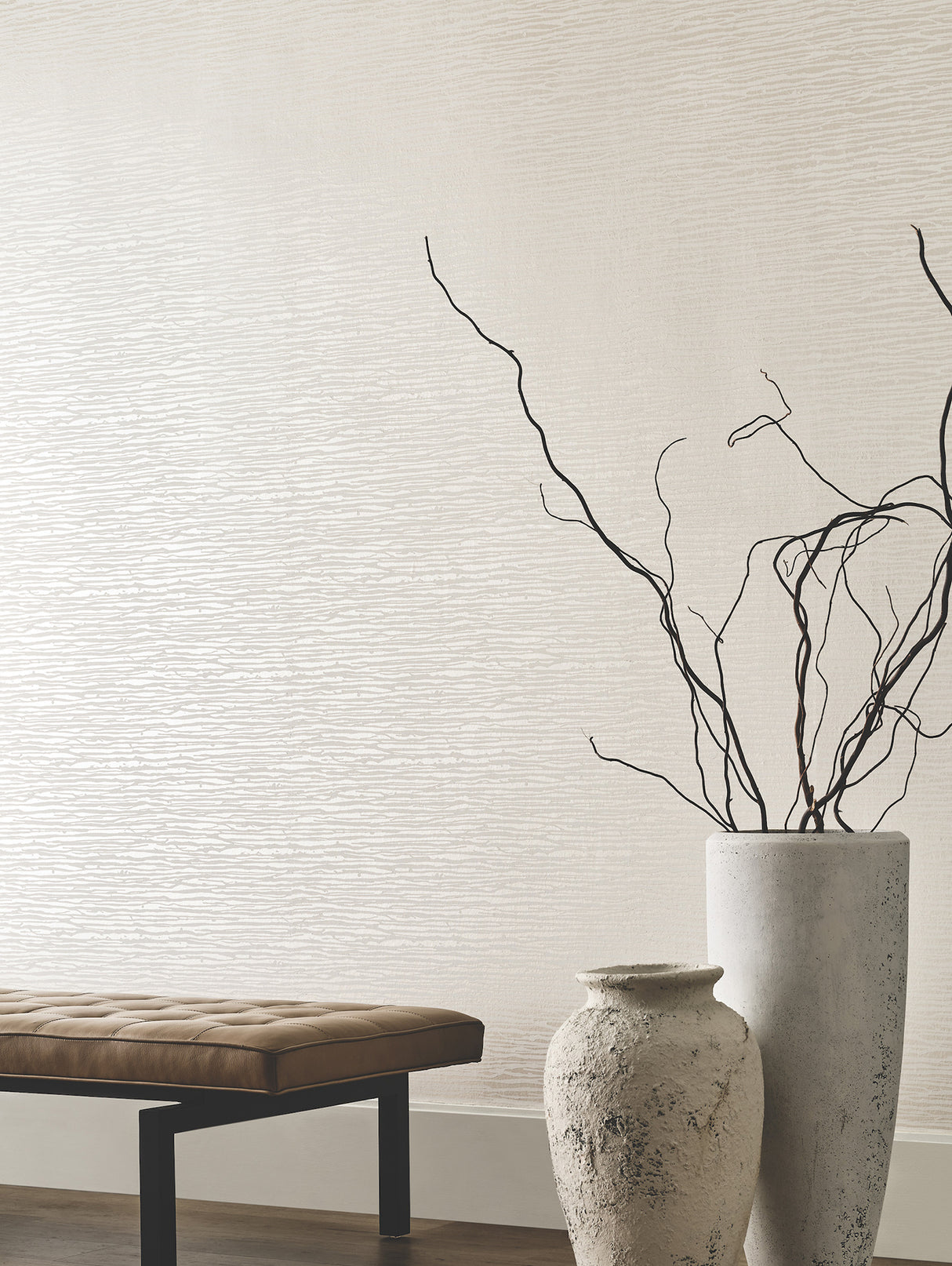 Horizons Pearl by Candice Olson Textured Metallic Wallpaper – York Designer Series DF3382