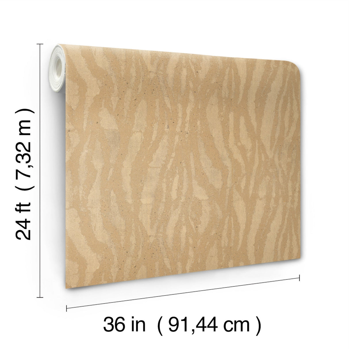 Zebra Chic Antique Gold by Candice Olson Foil Texture Wallpaper – York Designer Series DF3391