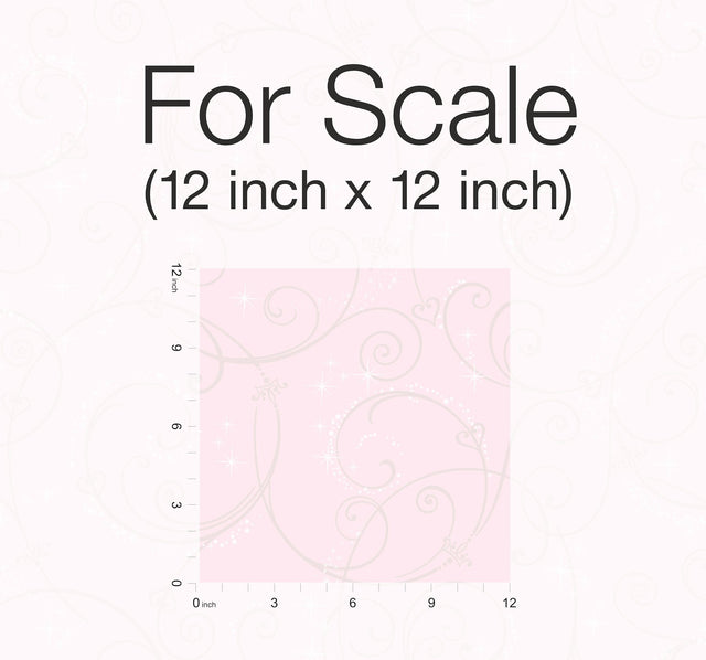 Disney Princess Perfect Scroll Gold Glitter Wallpaper with Sparkling Scroll Pattern - York DI0904