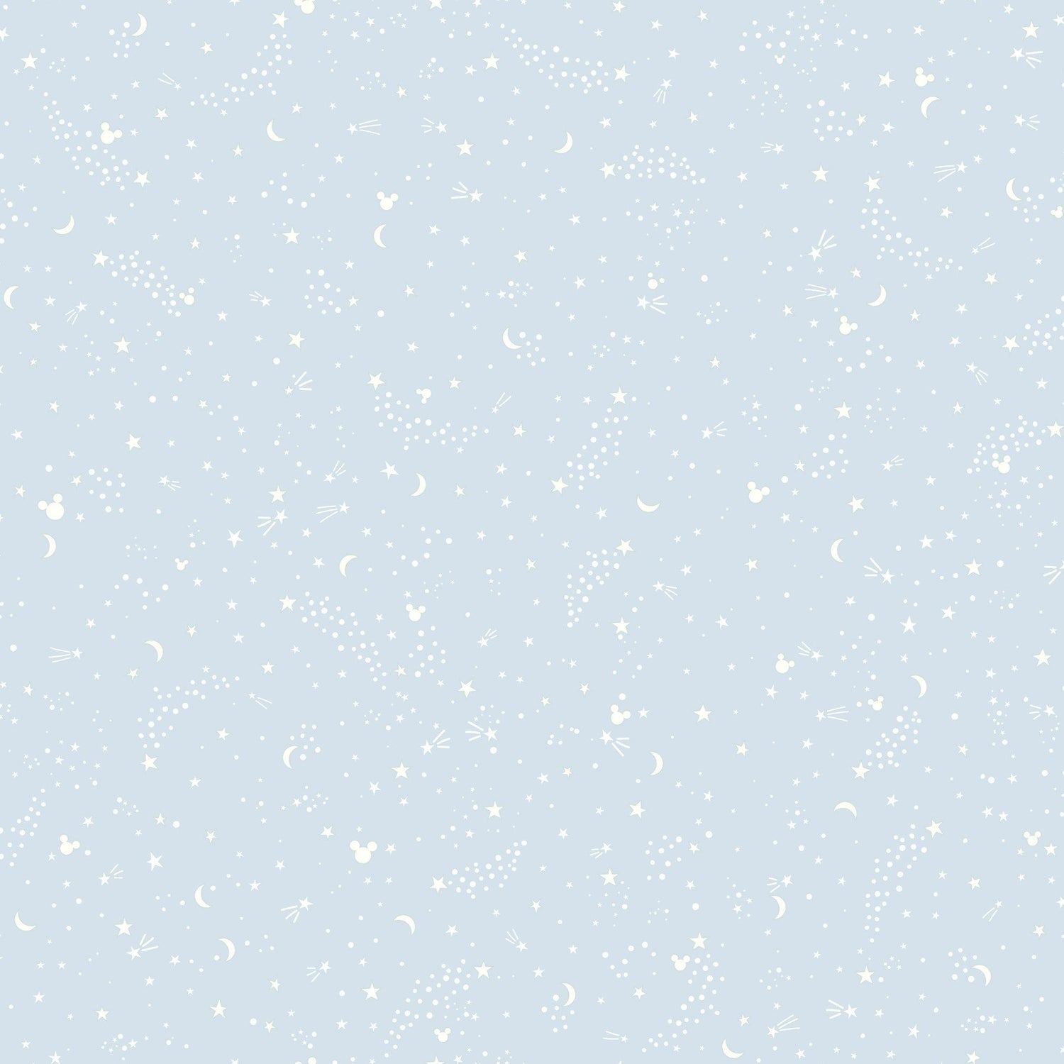 Disney Mickey Mouse Star Blue Wallpaper with Celestial Motif - York DI0985