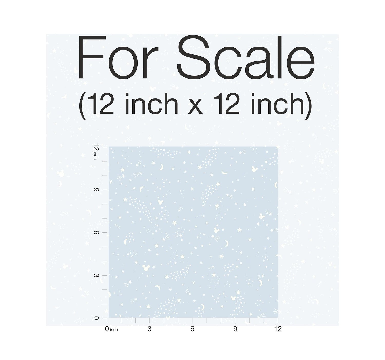 Disney Mickey Mouse Star Blue Wallpaper with Celestial Motif - York DI0985