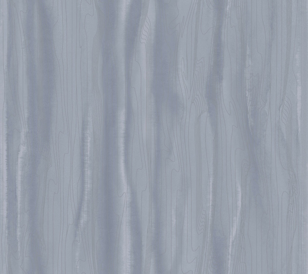 Fantasy Faux Bois Blue & Silver Wallpaper with Metallic Woodgrain Pattern - York DT5031