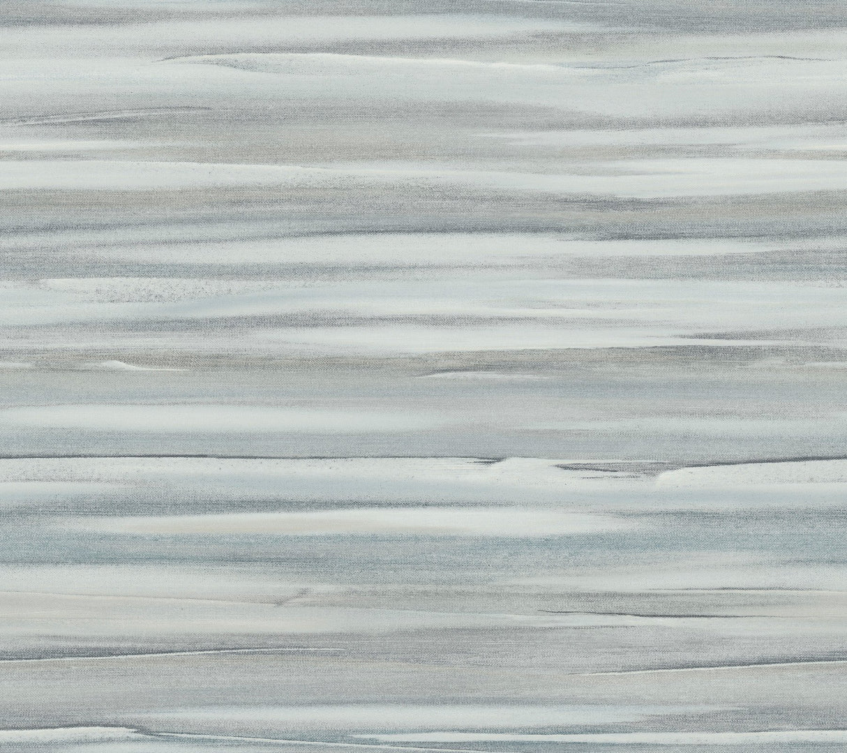 Sanctuary Smokey Blue Wallpaper with Horizontal Watercolor Stripe Motif - York DT5122
