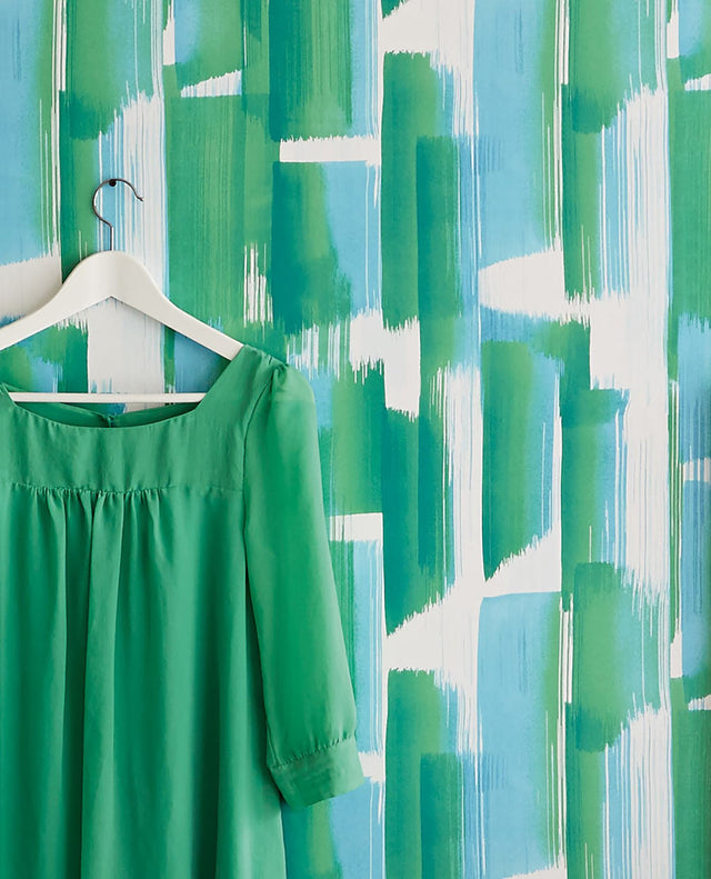 Vilgot Green Abstract Wallpaper