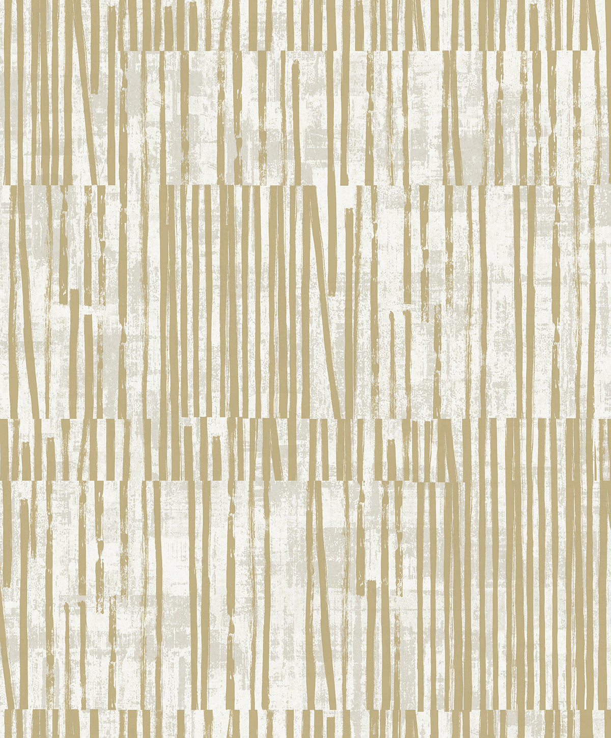 Serapha Lines wallpaper in Honey with metallic accents and contemporary stripe pattern