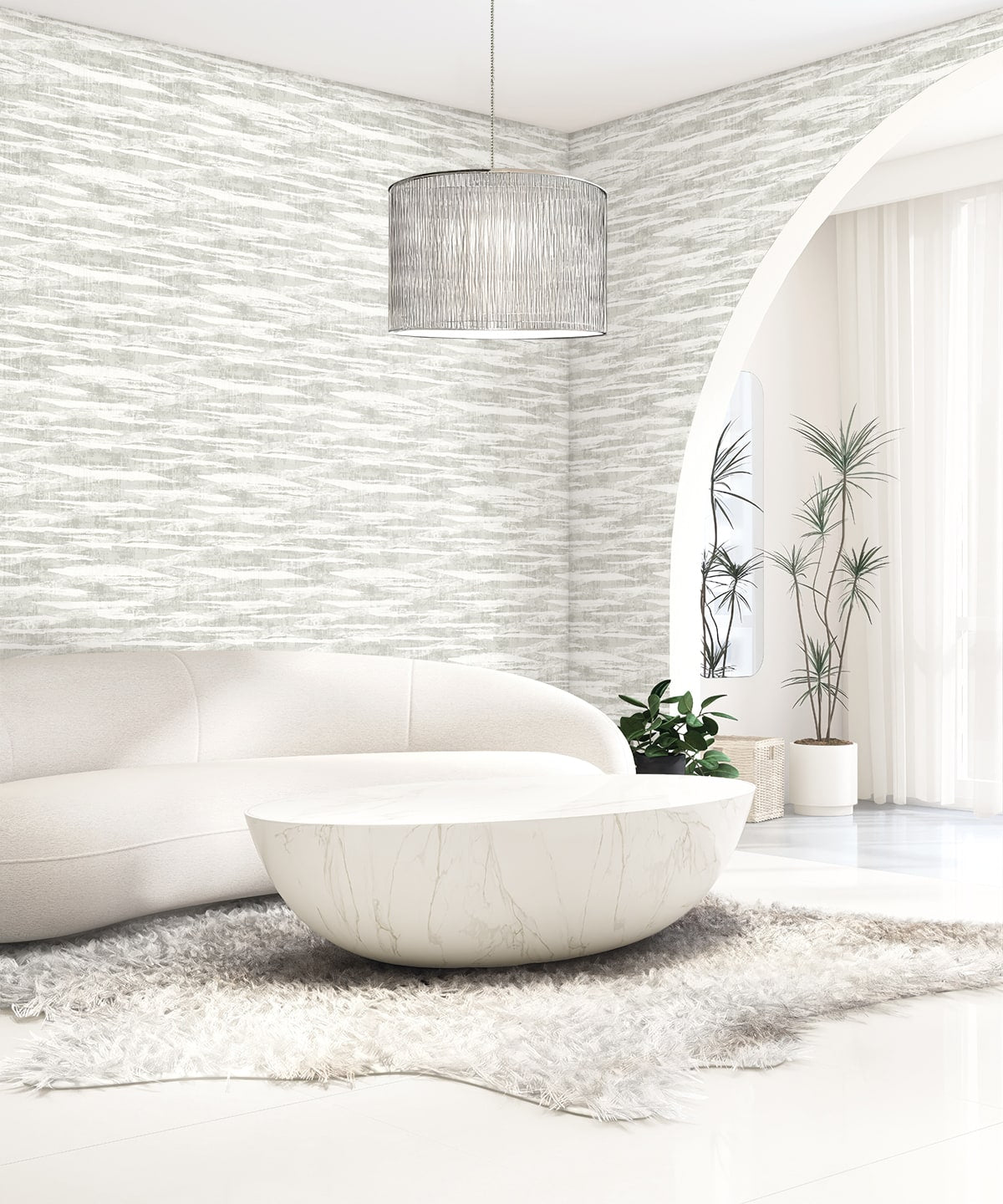 Nebulite Stone by Neutral Elements Abstract Metallic Accent Wallpaper- Seabrook Designs EL20300