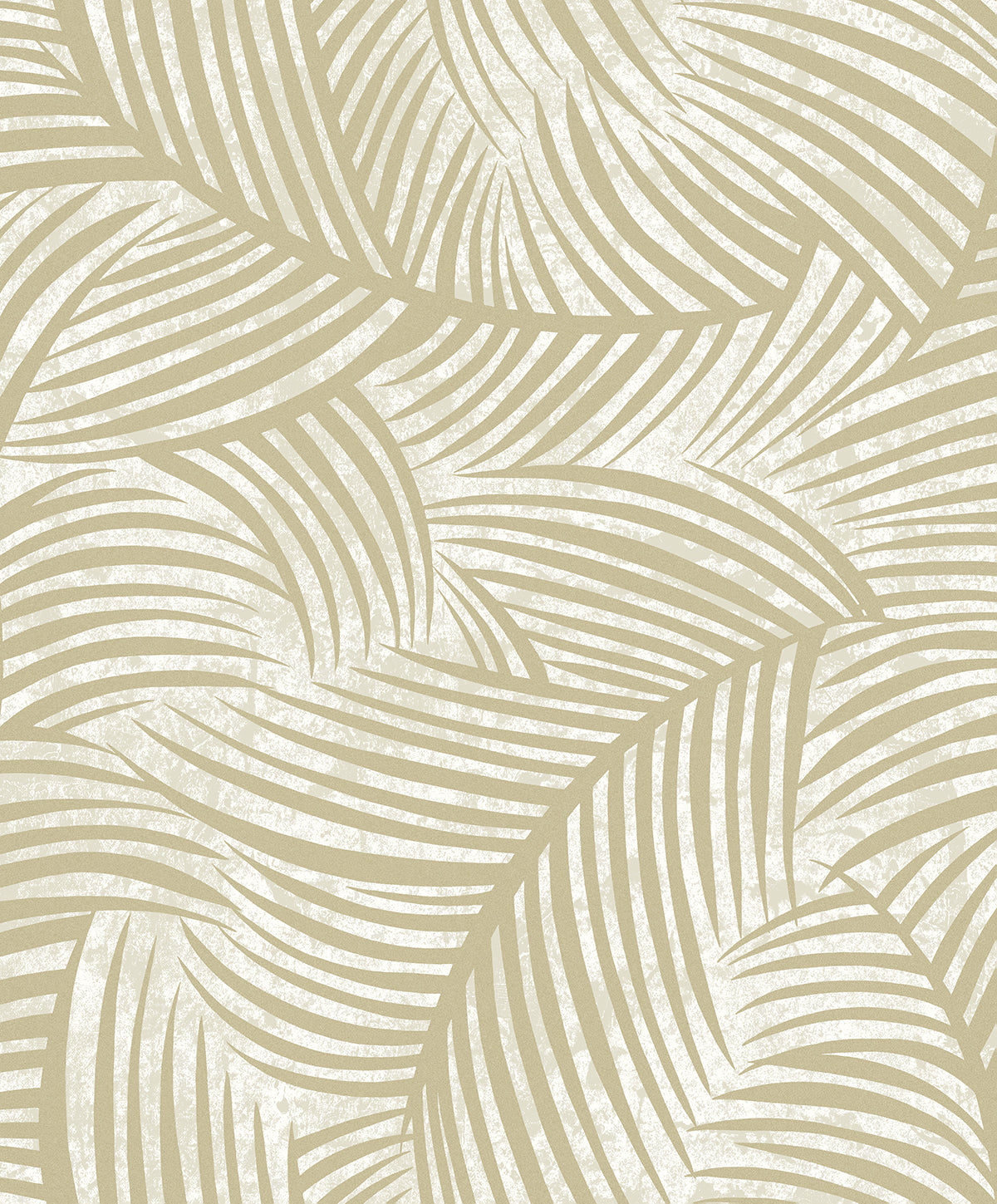 Zephyra Palms wallpaper in Golden Glitz with metallic accents and palm frond pattern