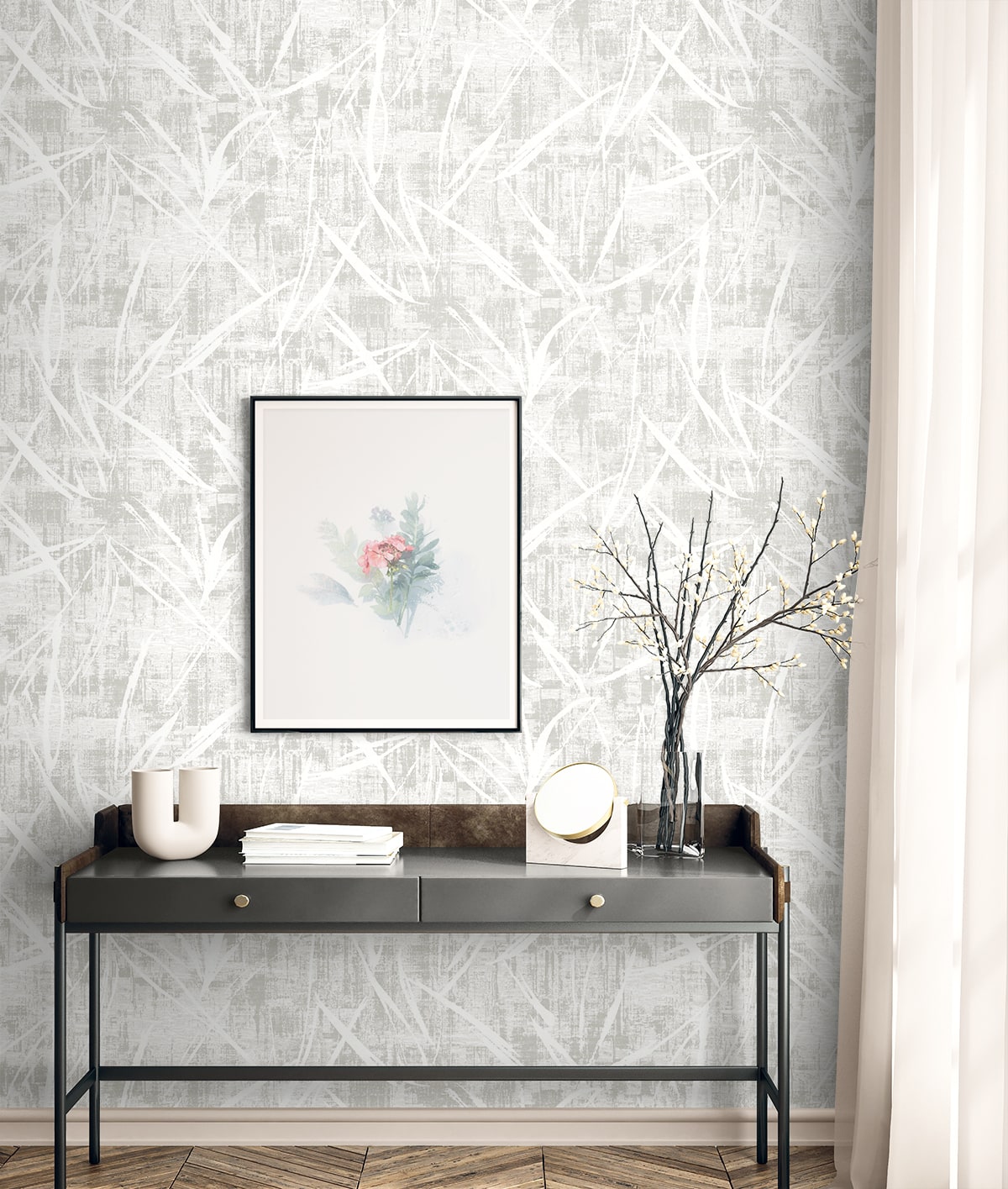 Luneth Plaster by Neutral Elements Abstract Wallpaper- Seabrook Designs EL20907